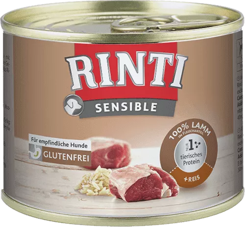 Rinti Sensible Lamm & Reis 185g